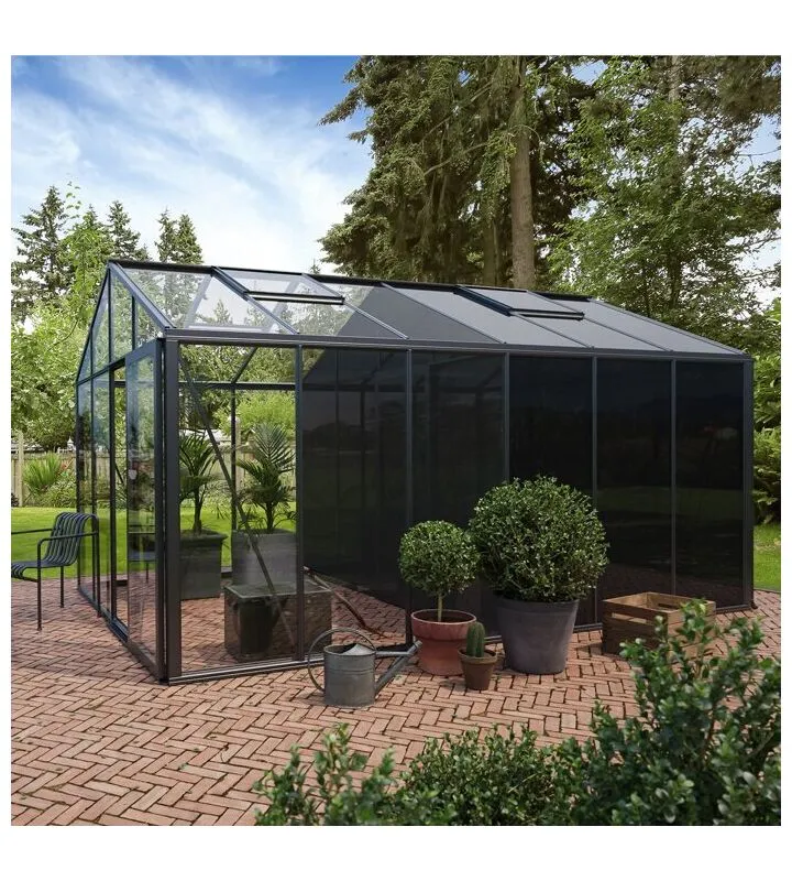Classic with storage | Alumiiniumist kasvuhoone laoga